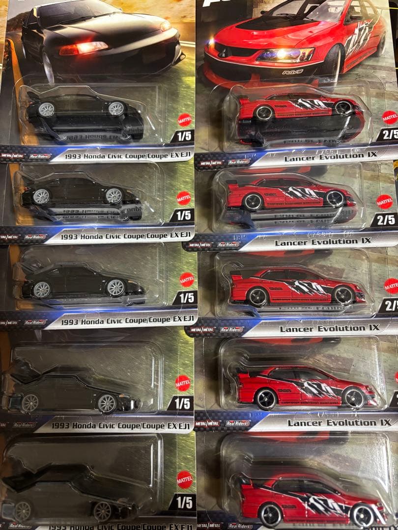 ホットウィール ワイルドスピード ランサーエボリューションⅨ シビックEJ1