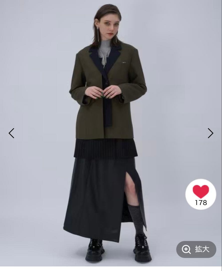 新品　未開封　HARE ハイショクミドルジャケット　今季