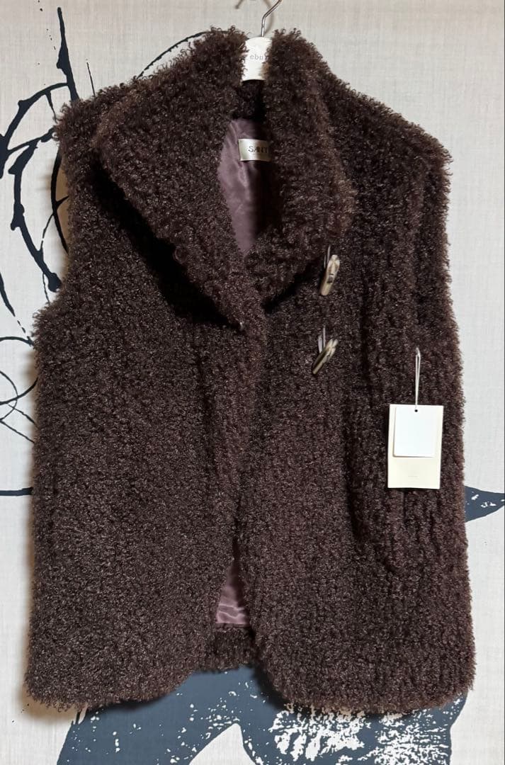 新品 完売 SANTE by ETRE TOKYO クリンプフェイクファーベスト