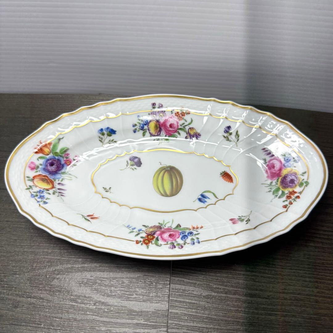 リチャードジノリ　プレート　皿　ハンドペイント 高級　ローズブーケ　ドッチア窯