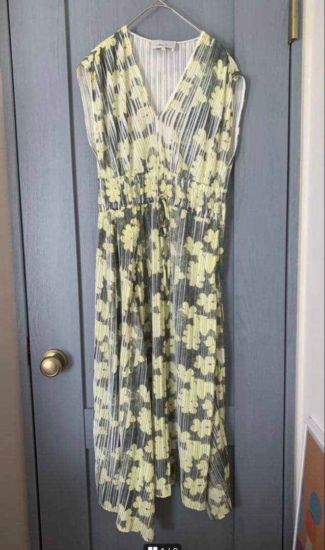 ひさこそり様美品3.1 Phillip Limフラワープリーツロングワンピース