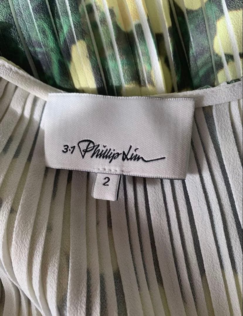 ひさこそり様美品3.1 Phillip Limフラワープリーツロングワンピース