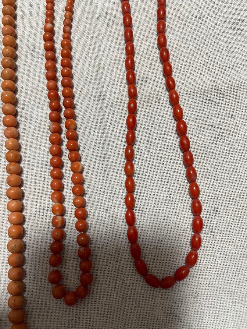 珊瑚？珊瑚風？ネックレス3点セット