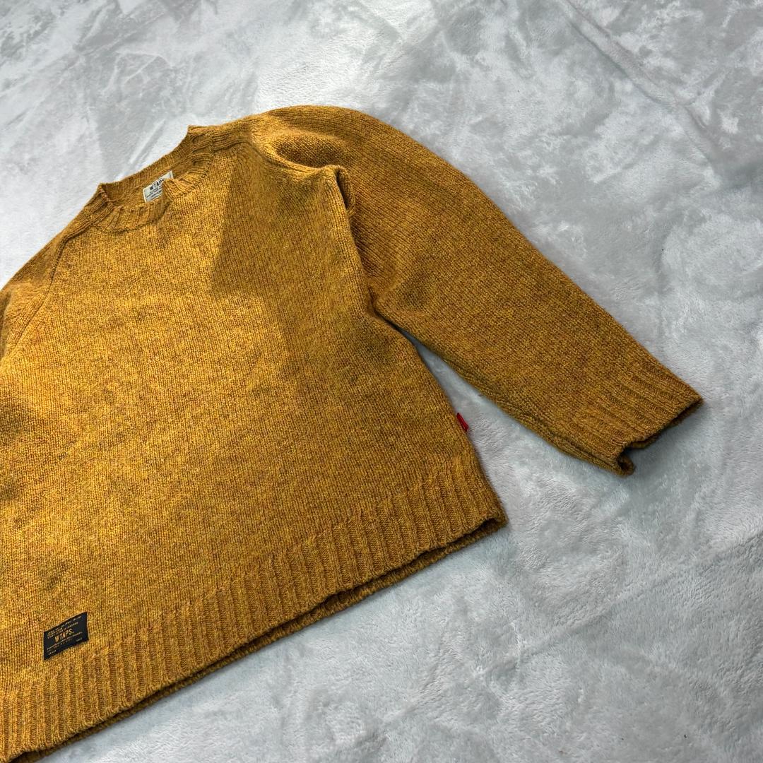 美品 ダブルタップス 14AW クルーネックニット セーター ウール サイズM