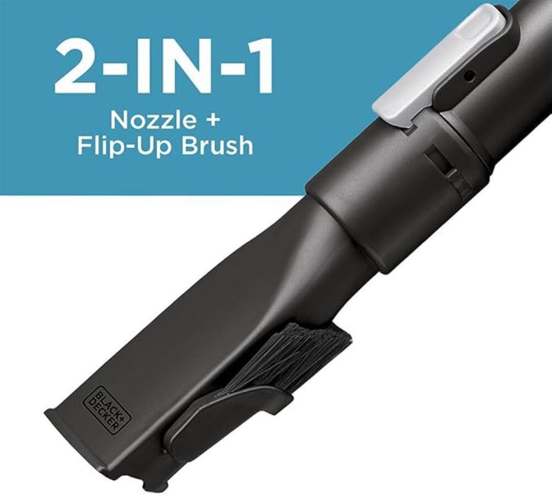コードレス掃除機 BLACK+DECKER 水洗OK　ペットブラシ付き