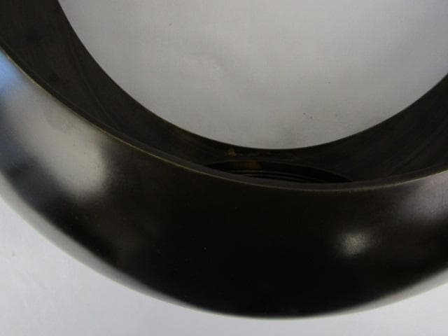 u*d様 唐銅製 吊花生 満月 尺0 高さ33ｃｍ 重量1.9ｋｇ 花鎖付 Y5