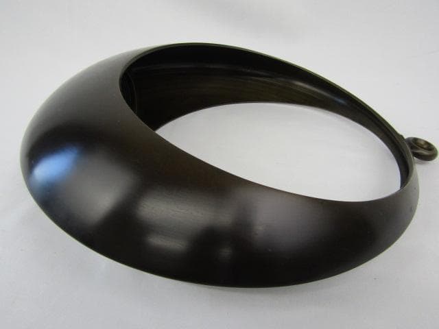 u*d様 唐銅製 吊花生 満月 尺0 高さ33ｃｍ 重量1.9ｋｇ 花鎖付 Y5