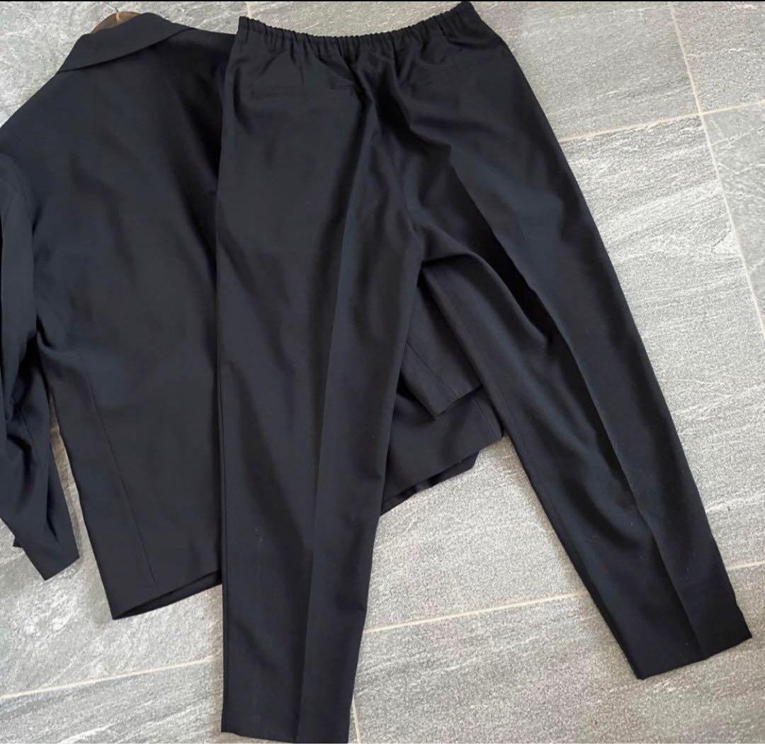 ミスターオリーブ　ブラック ダブルブレスト ジャケット セット