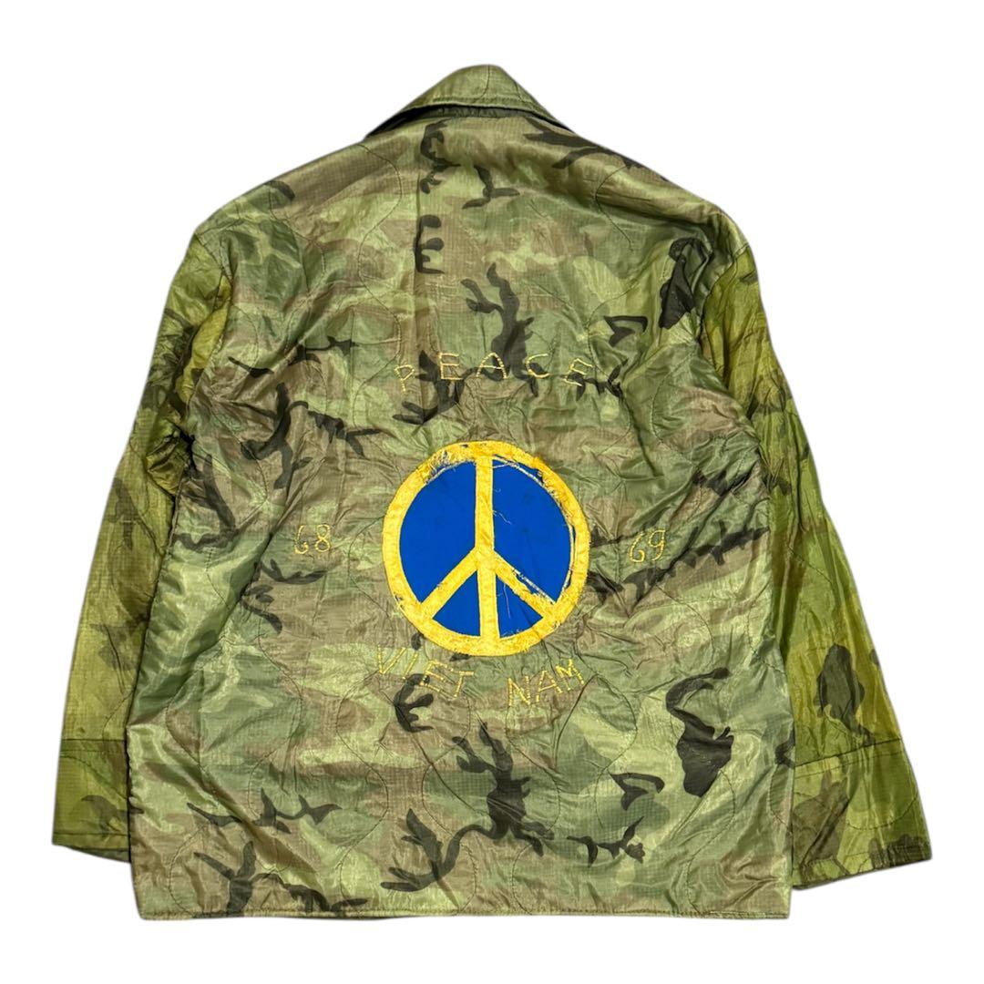 60s キルティング ベトジャン スーベニア ジャケット　迷彩柄 刺繍