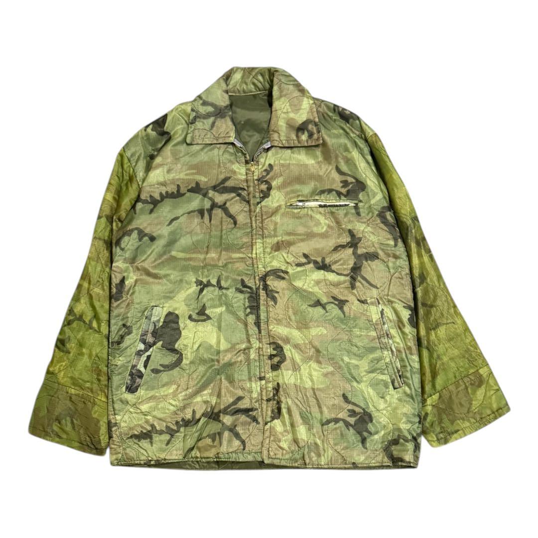 60s キルティング ベトジャン スーベニア ジャケット　迷彩柄 刺繍