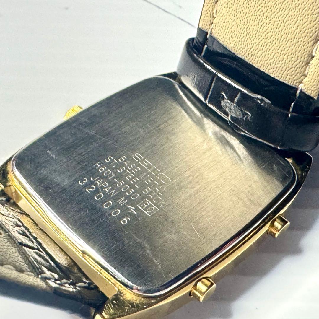 SEIKO メンズ ビンテージ デジアナ H601-5050 ゴールド 多機能