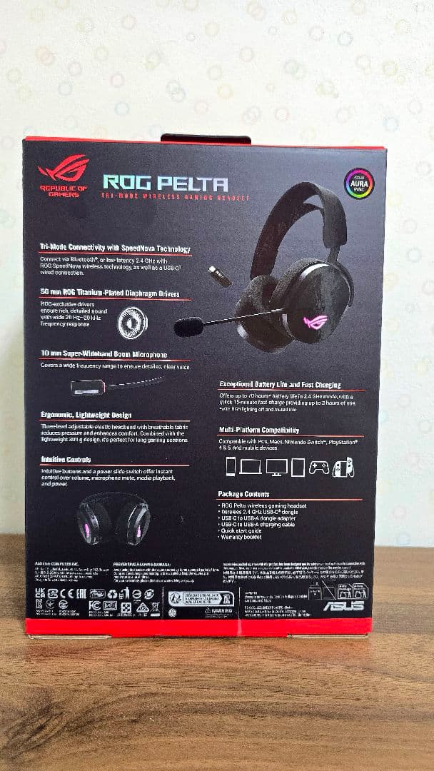 ROG PELTA ワイヤレスゲーミングヘッドセット
