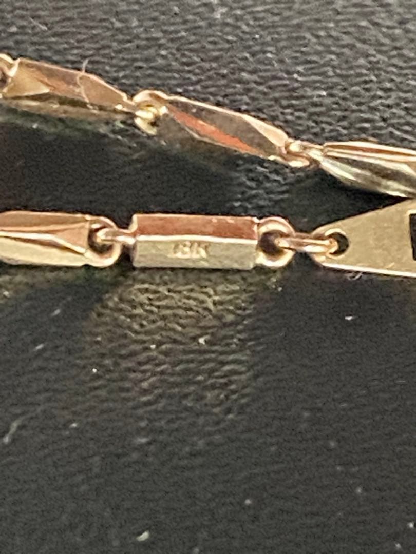 宮*田様 18k刻印あり10gゴールド リンクチェーンネックレス 約40cm 遺