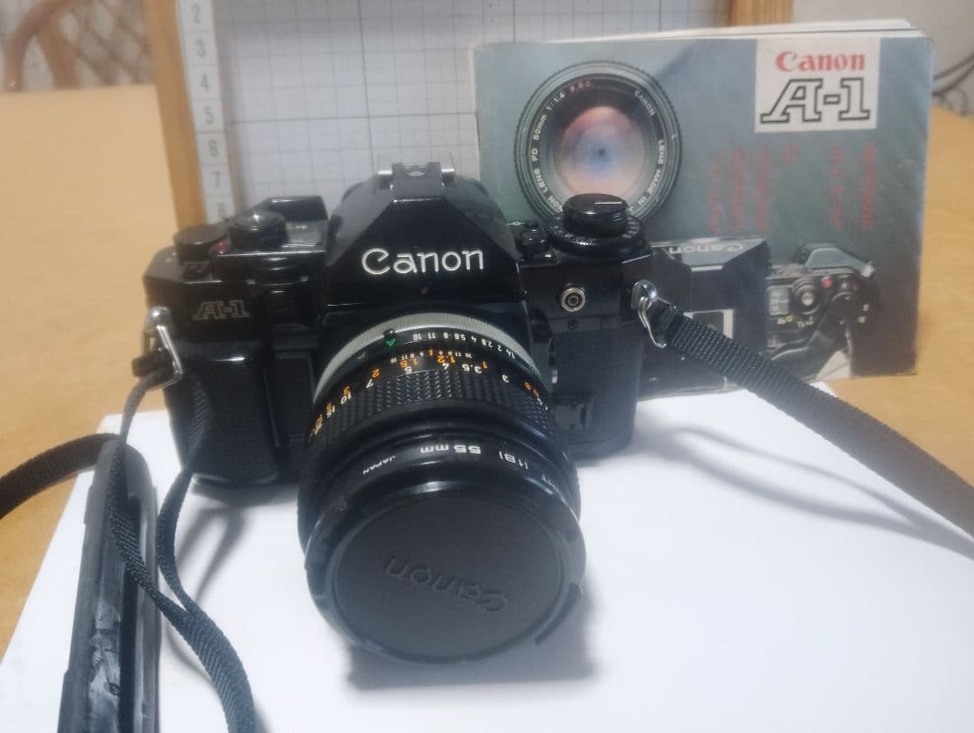 Canon A-1 一眼レフカメラ 55mmレンズ付き