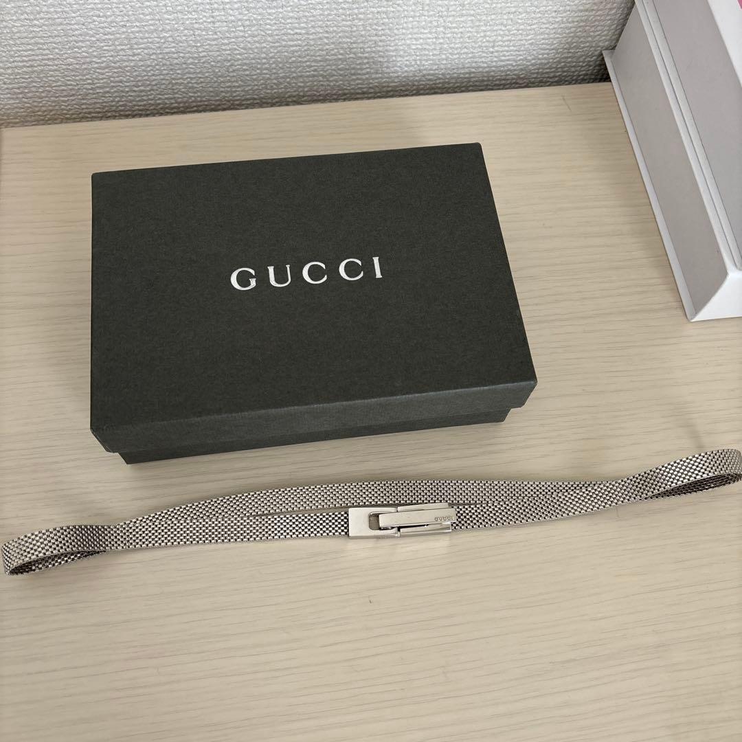 GUCCI シルバーメッシュベルト 本体