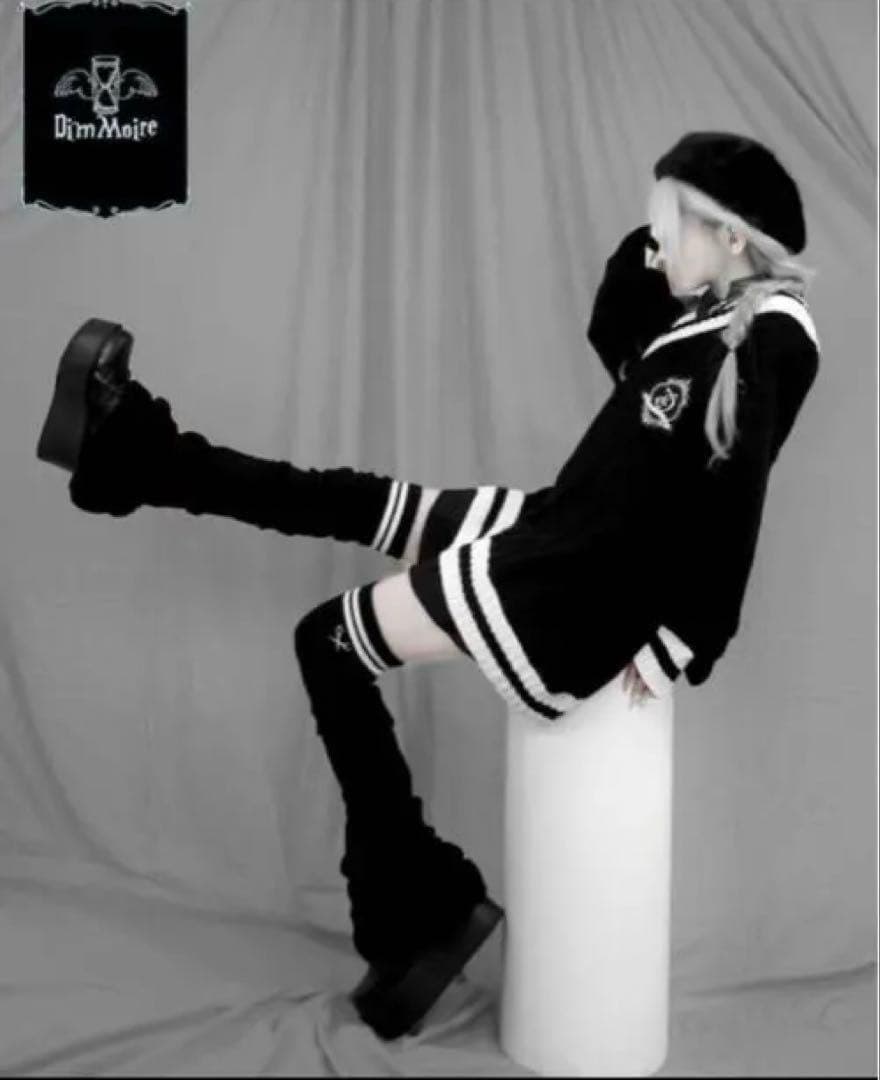 DimMoire 学園ニーハイウォーマー BLACK