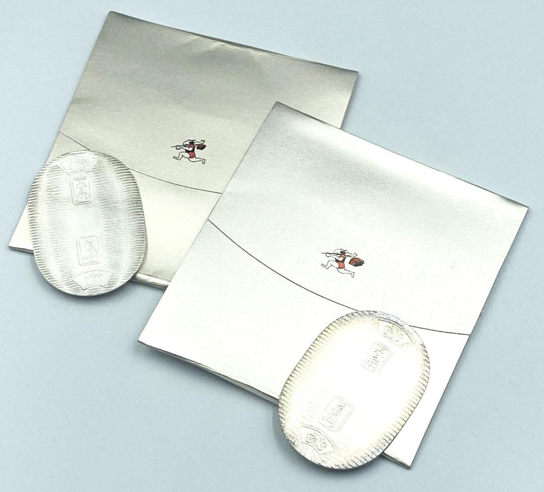 ノベルティ 『 佐川急便 誕生日 純銀 小判 2枚 』 グッズ 古銭