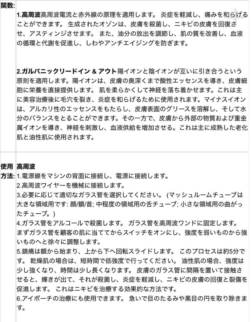 プラズマ美顔器、肌再生＆しみケア＆プラズマ8点セット