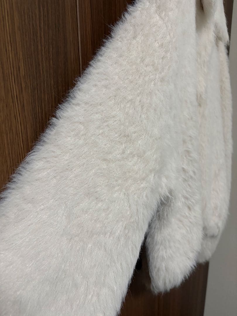 Ballsey フェザーヤーンステンカラーカーディガン