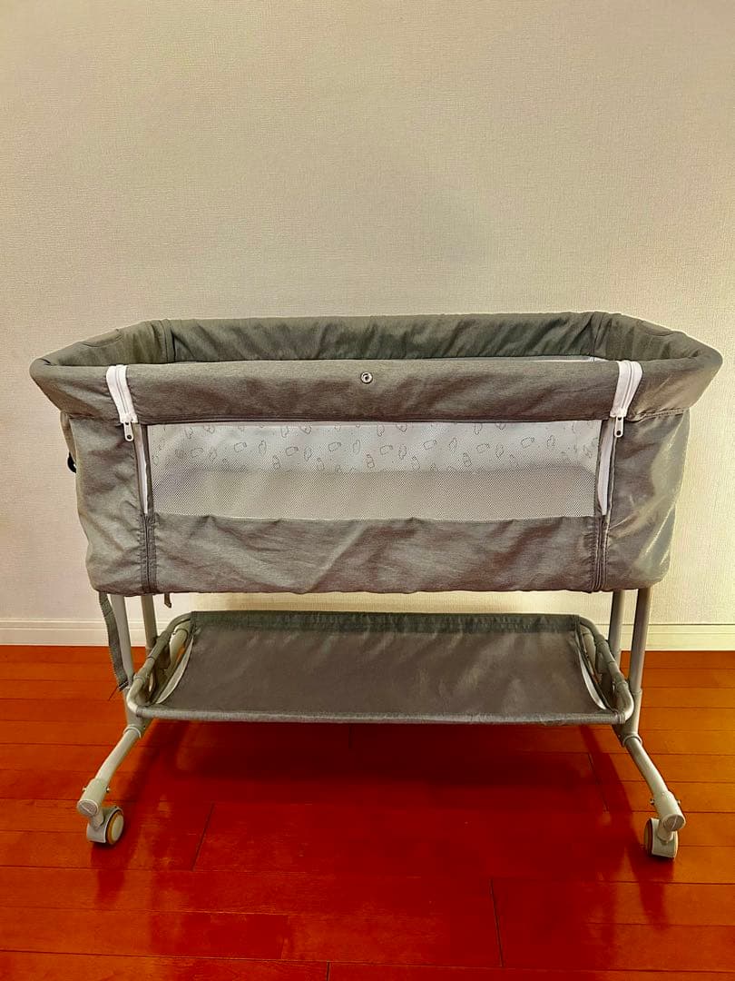 ZOOBLY ズーブリー ベビーベッド グレー