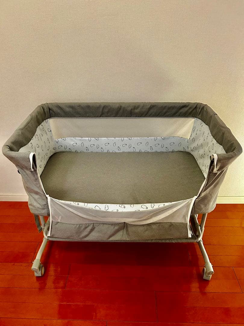 ZOOBLY ズーブリー ベビーベッド グレー