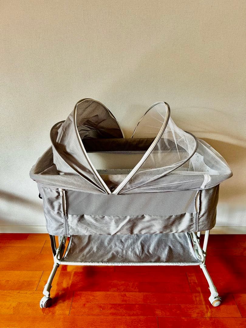 ZOOBLY ズーブリー ベビーベッド グレー