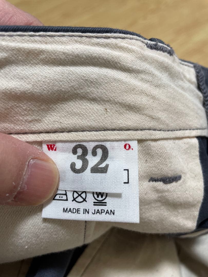 新品未着用　ウェアハウス チノ lot1082 ブルーグレー W32