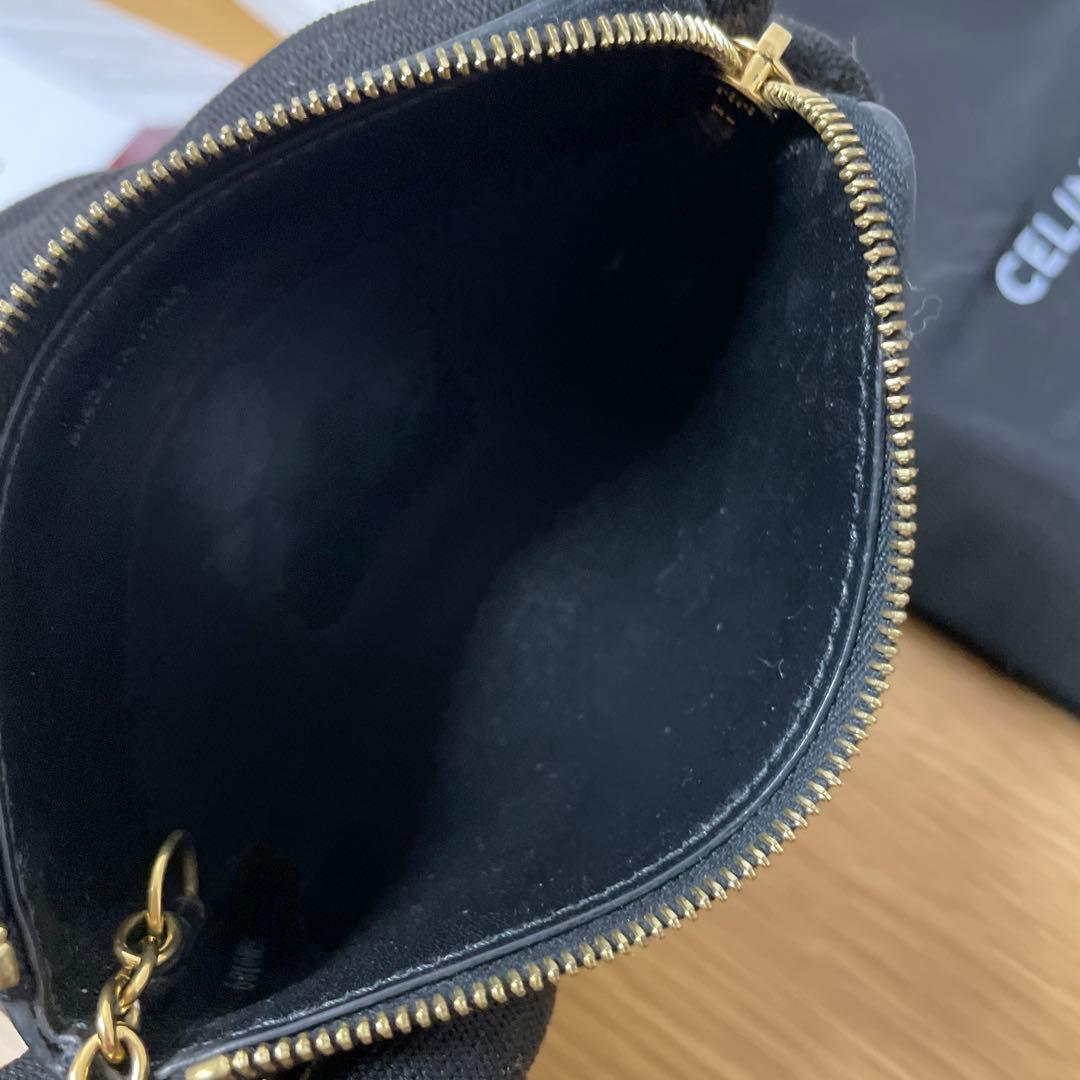 セリーヌトリオンフケースキーケースCELINEエンボスレザーエディスリマン