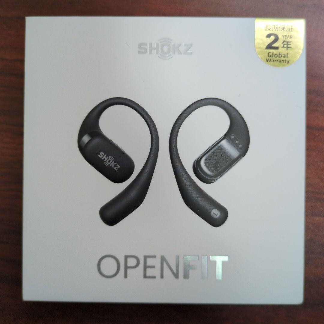 SHOKZ OPENFIT ワイヤレスイヤホン ブラック