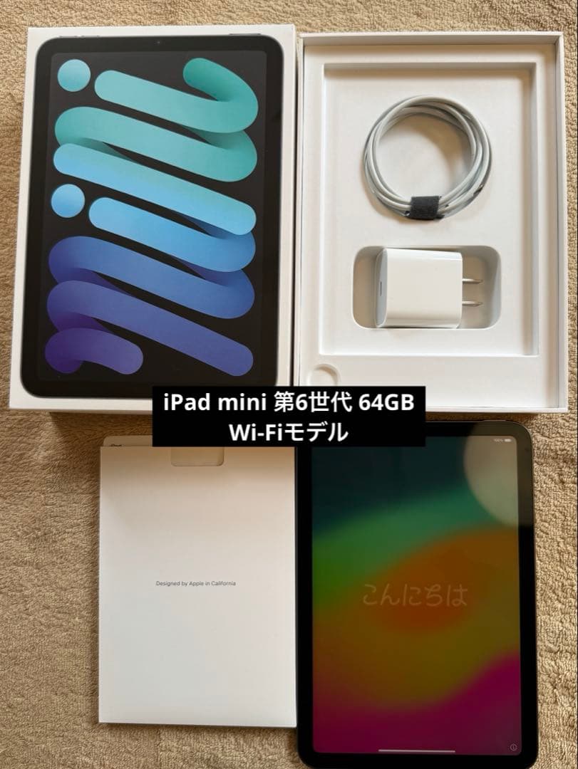 【美品】iPad mini (第6世代) 64GB スペースグレー Wi-Fi
