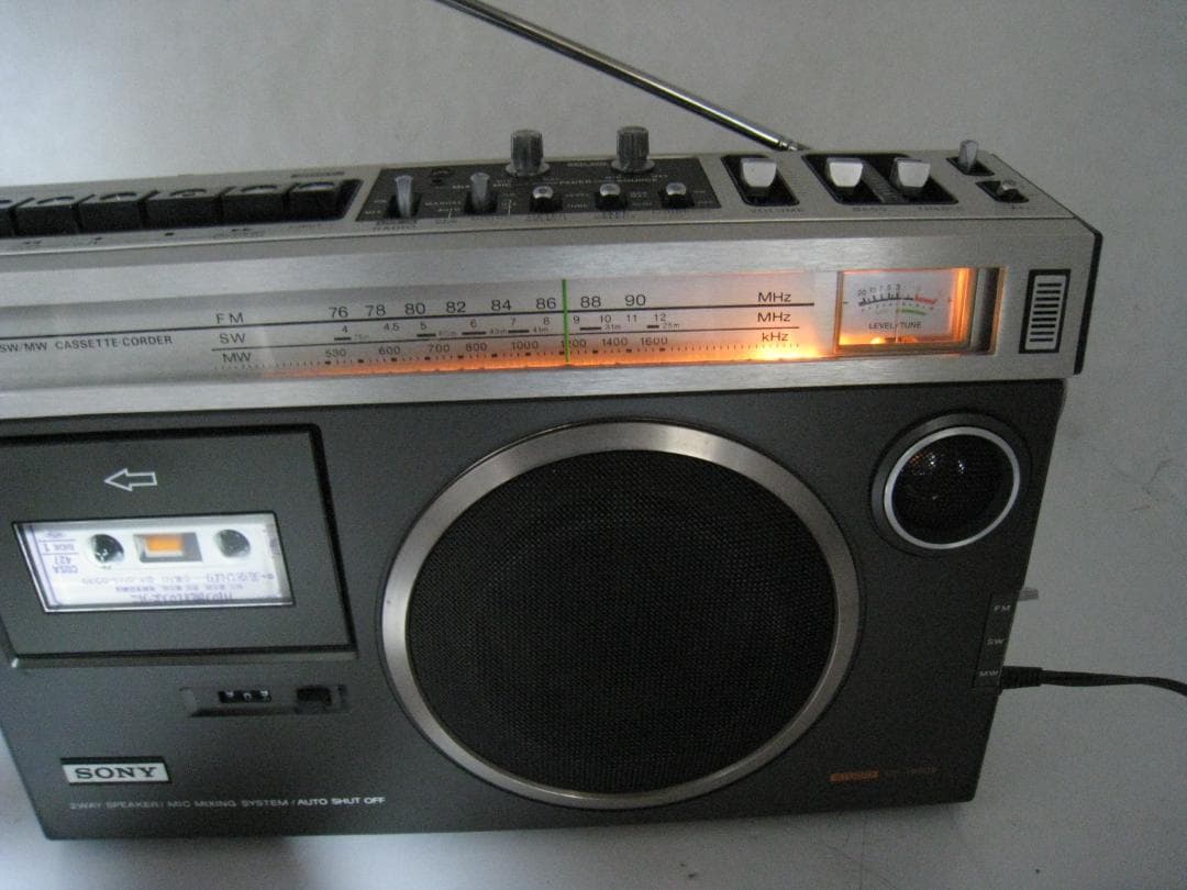 専用カバー付 SONY レトロラジカセ CF-1980ii