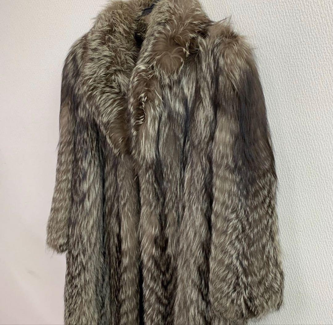DAIFUR RARE&毛皮 FOXシルバーフォックス ファーコート