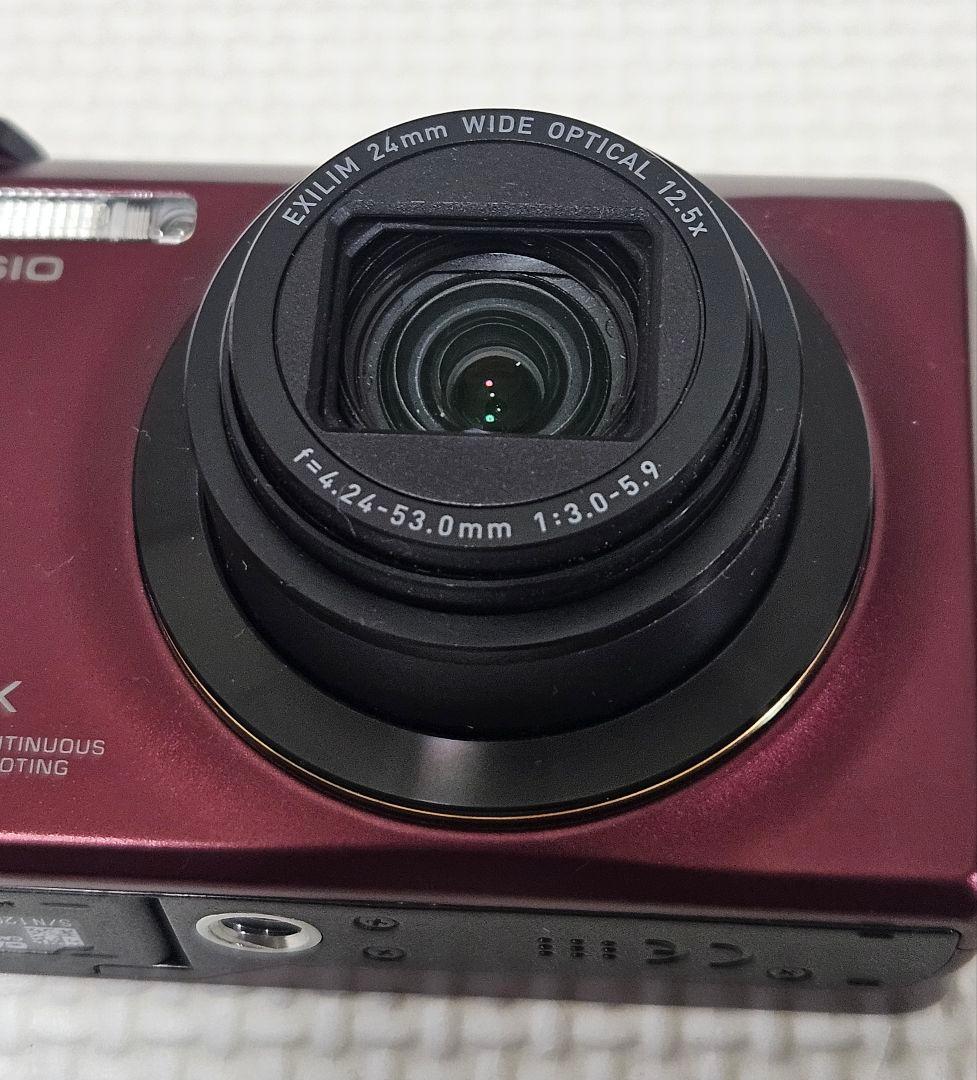 【美品】CASIO EXILIM ZR300 レッド レンズエラー有