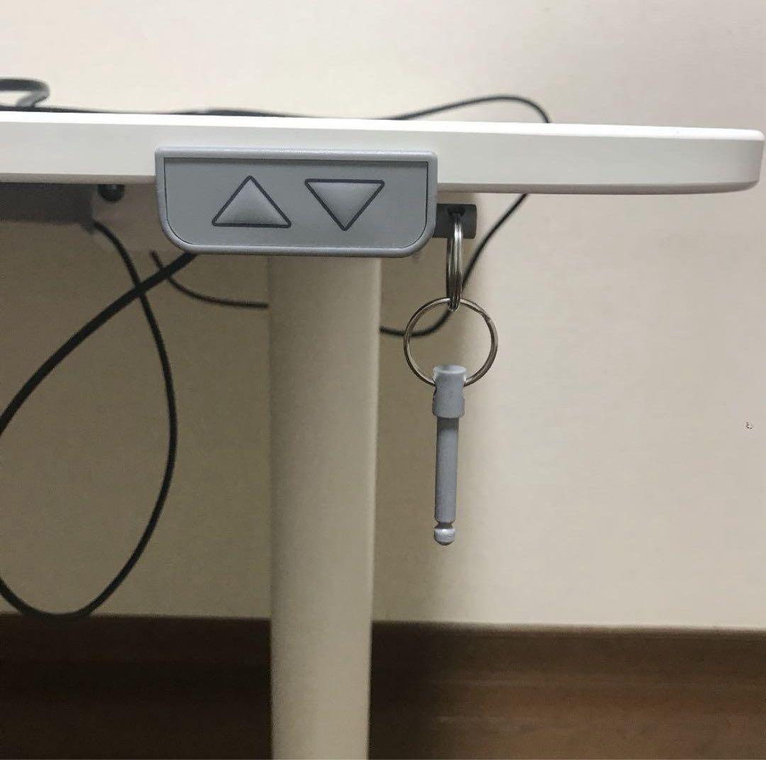 BEKANT ベカント デスク 電動昇降式 ホワイト 120x80 cm