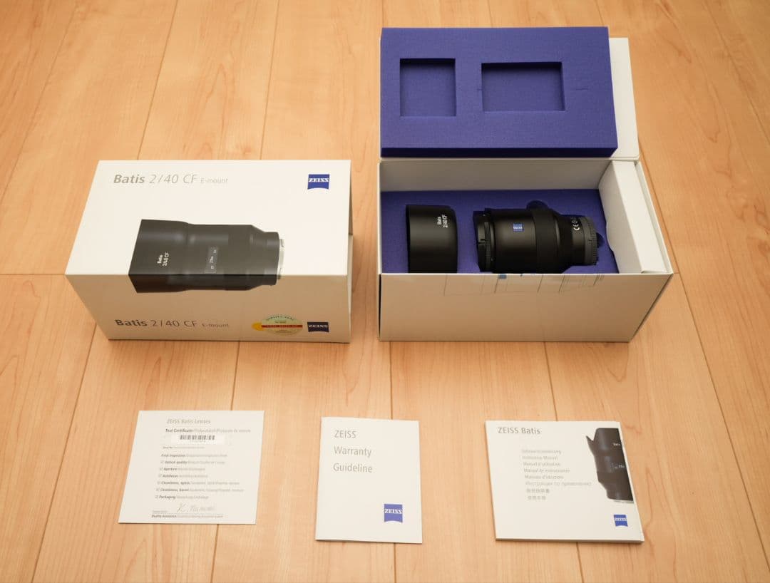 Carl Zeiss Batis 2/40 Eマウント レンズ フィルター付き