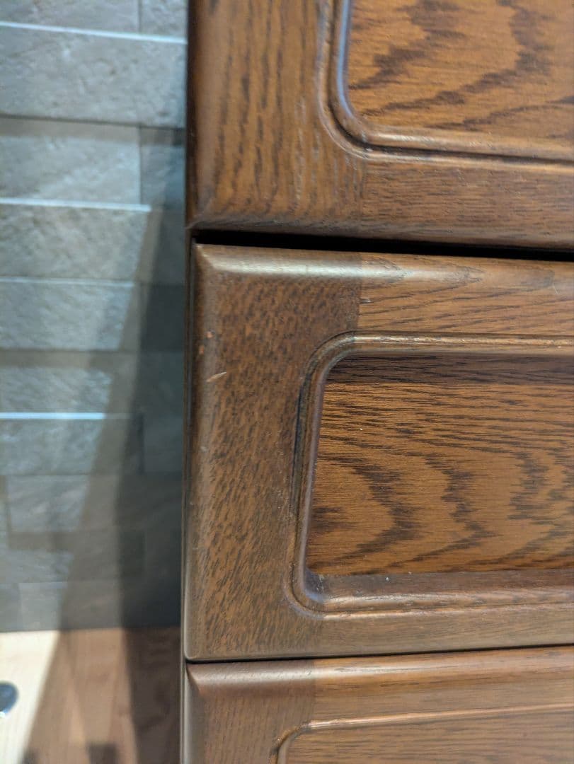 【karimoku】カリモク 4段 木製チェスト 小型タンス クラシックデザイン