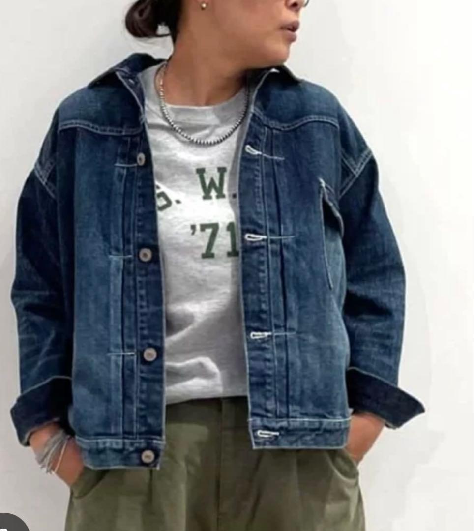 ジャーナルスタンダードラックス デニムジャケット　Gジャン　オールドデニム