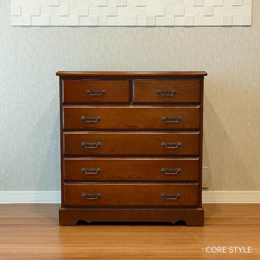 越後民芸　チェスト　箪笥　アンティーク　6杯