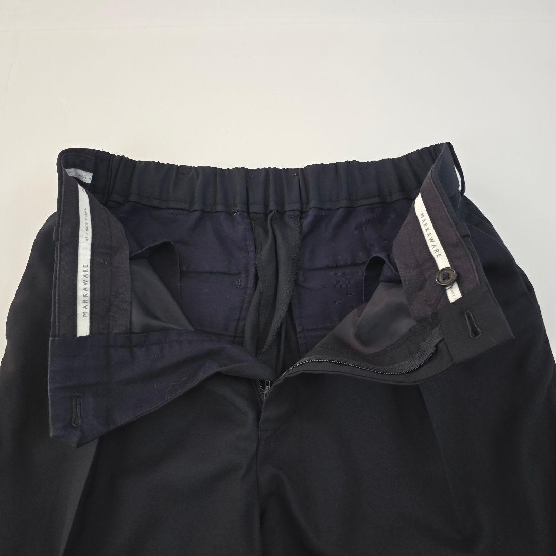 高級◎極美品★マーカウェア　ペグトップテーパードスラックス　3.3万　L　ウール