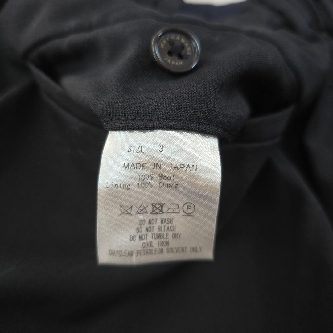 高級◎極美品★マーカウェア　ペグトップテーパードスラックス　3.3万　L　ウール