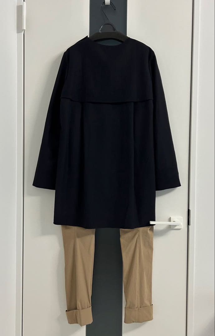 エンフォルド ネイビーサイドスリット 胸ポケット プルオーバー ブラウス