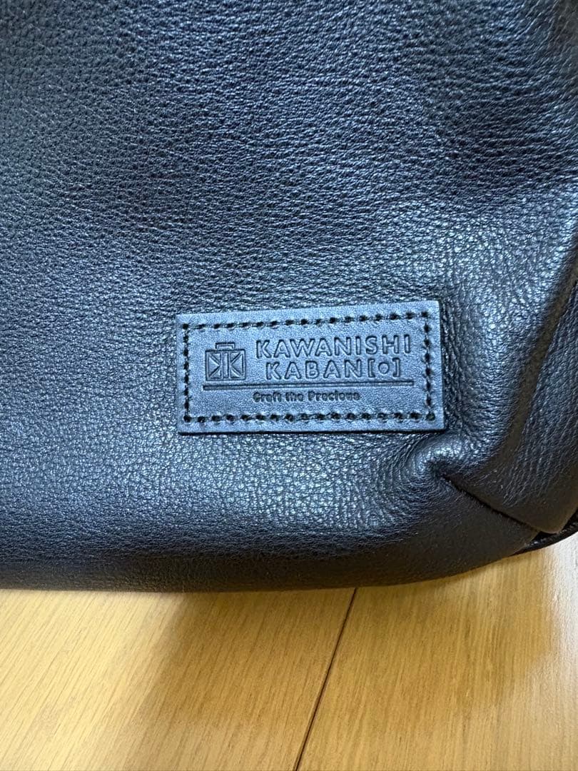 カワニシカバン　seowU[セオウー]｜撥水レザー色はブラック使用1週間