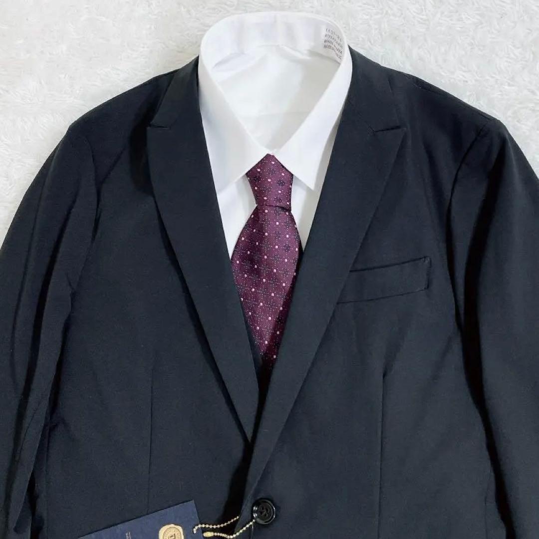 【新品未使用】ナノユニバース ダメリーノ SOLOTEX スリーピーススーツ M