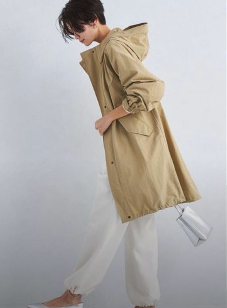 グリーンレーベルリラクシング　ナイロンフーデッドブルゾンジャケット