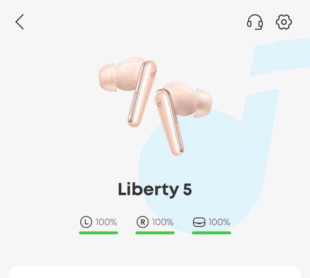 Liberty 5 ワイヤレスイヤホン ピンク
