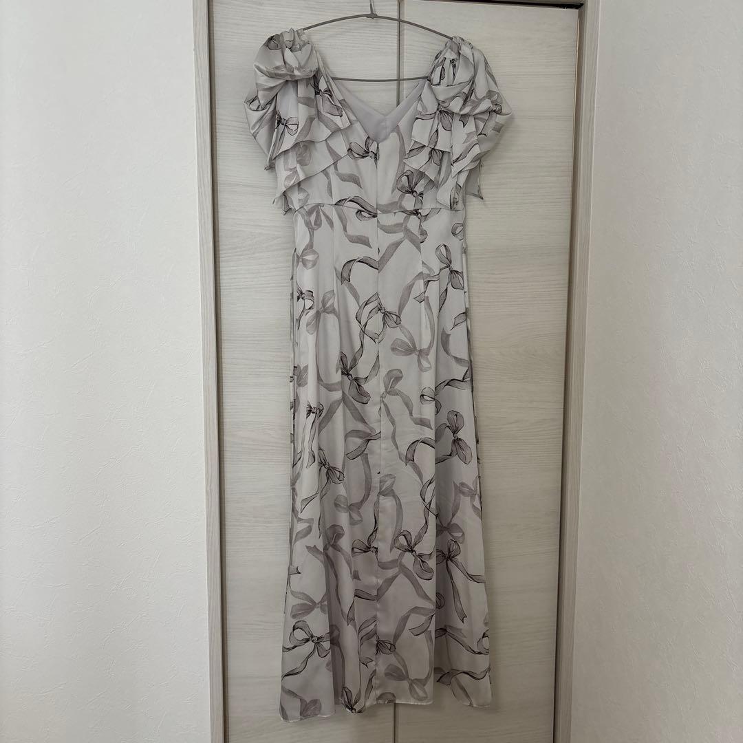 SNIDEL リボンスリーブデザインワンピース 0サイズ GBEG