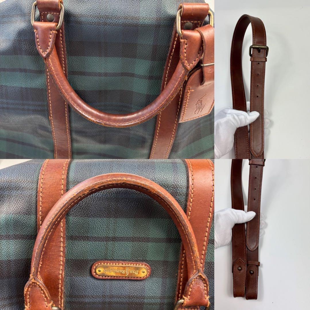 美品　POLO RALPH LAUREN　330　ボストンバッグ　チェック