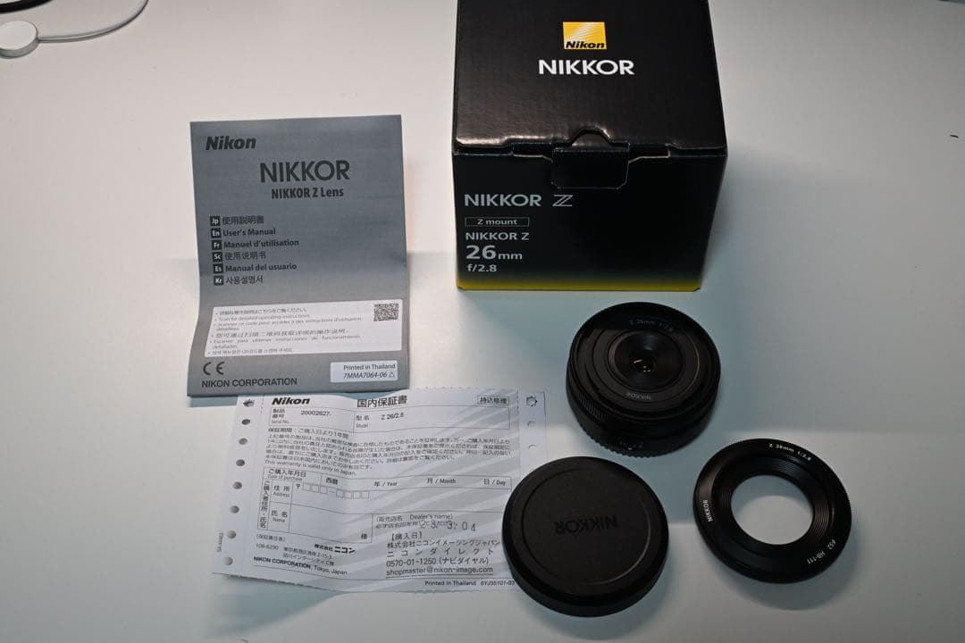 レンズ(単焦点) NIKKOR Z 26mm f/2.8