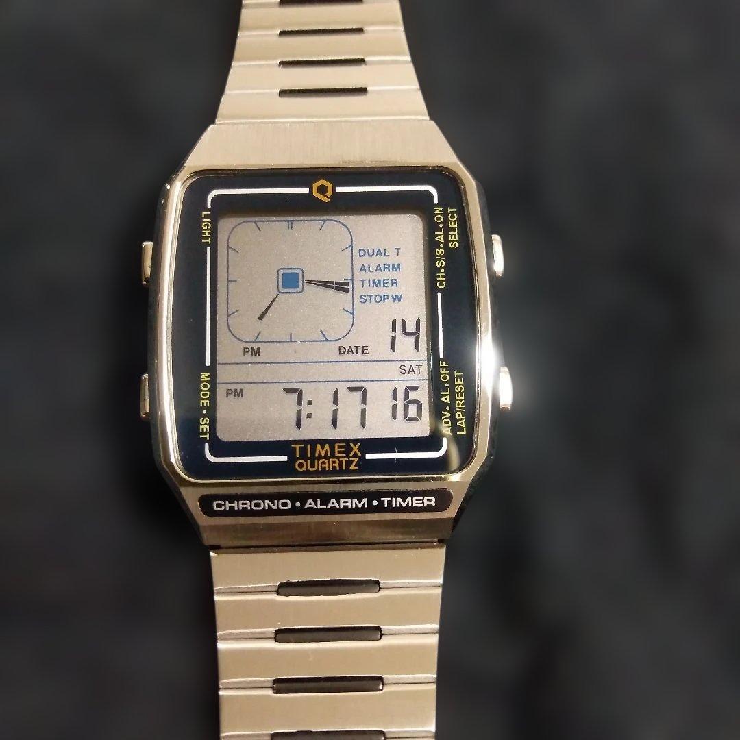 TIMEX Q リイシュー デジタル LCA TW2U72400 復刻モデル