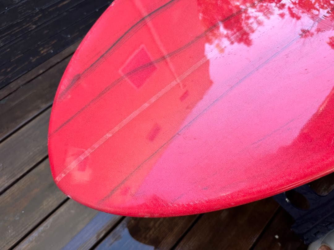 【送料込み】サーフボード ファンボード6'8 赤